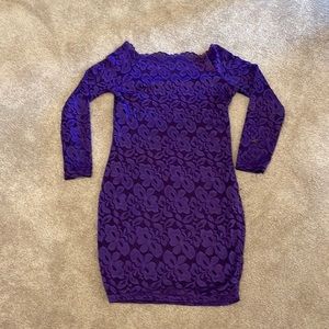 Fitted off the shoulder dress